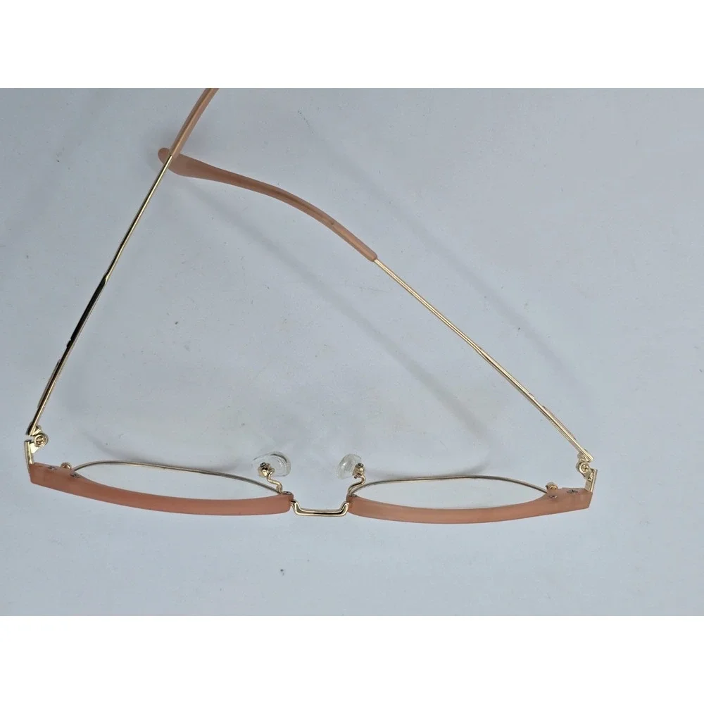 ATTCL EYEGLASSES FRAMES ONLY‎ TR5054 C383 54[]18 142 Pink Metal Frame Gold